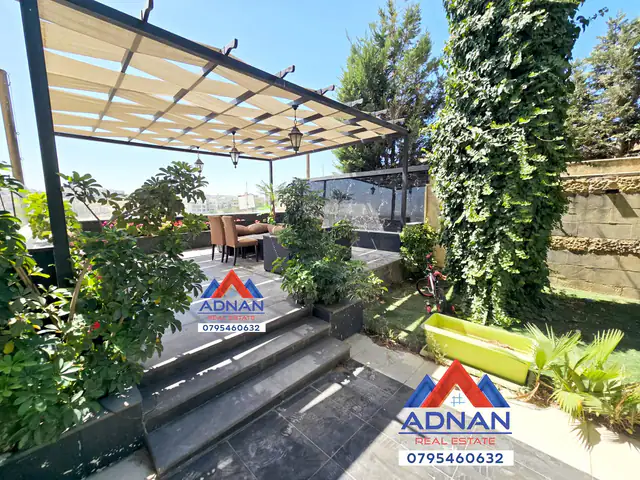 Abdoun Furnished Semi-Ground Floor 3-Bed Apartment for Rent, 300 sqm Garden - 18,000 JD/Year