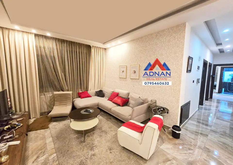 Deir Ghbar Furnished 3-Bed Apartment for Rent, 150 sqm, Third Floor, High View - 12,000 JD Annually